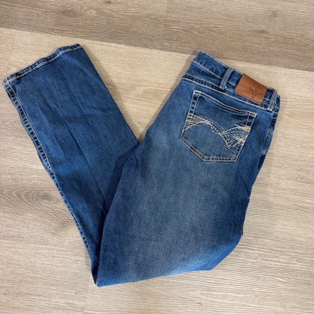 Wrangler 20X Jeans Mens 40x34 Blue No. 42 Vintage Bootcut Mid Wash Denim